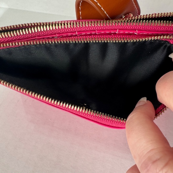 🌸ANDOILT Women's Wallet RFID Block Crdt Holders 2 Zipp Compartments Pink - Picture 6 of 8